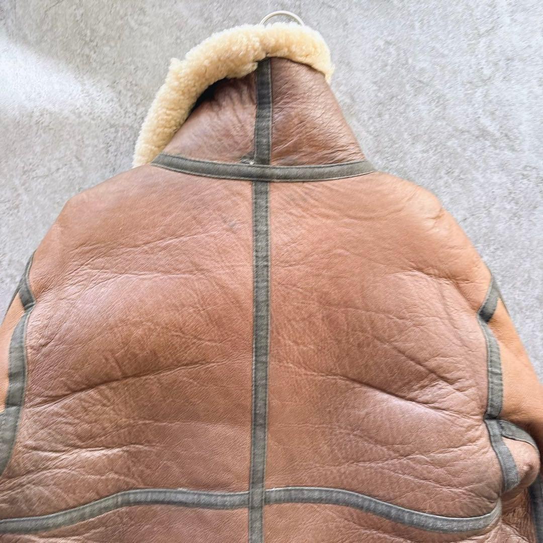 【美品】TYPE B-3 ムートン フライトジャケット 羊革 ボア