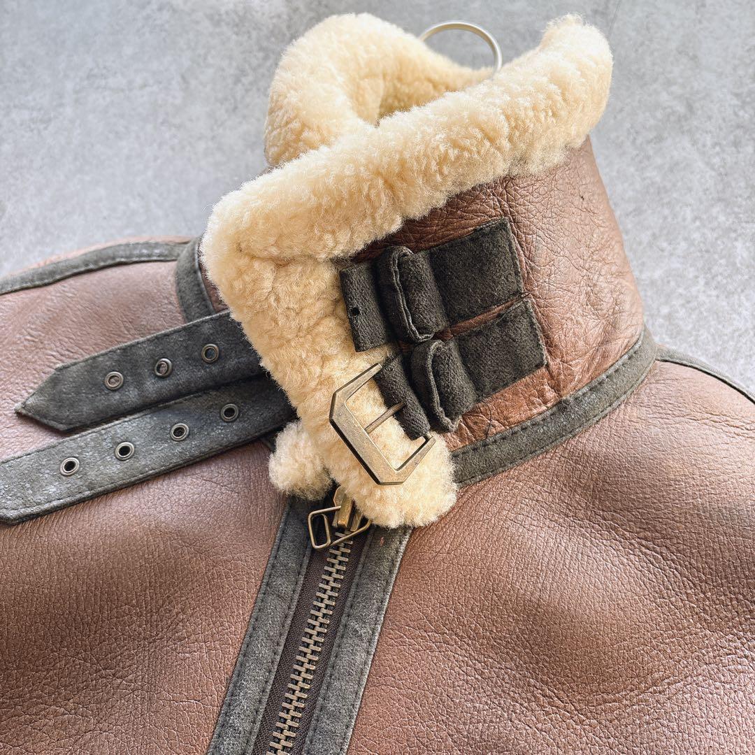 【美品】TYPE B-3 ムートン フライトジャケット 羊革 ボア