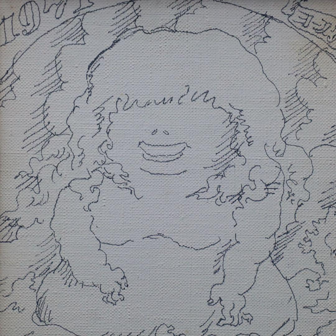 井上洋介 肉筆『くまの子ウーフ』の絵本作家 キャンバスにペン画