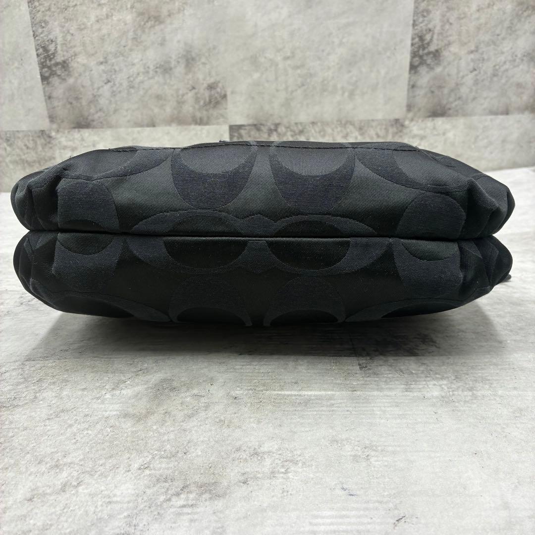 極美品✨コーチ　ポピー　セミショルダーバッグ　2way ナイロン×パテントレザー