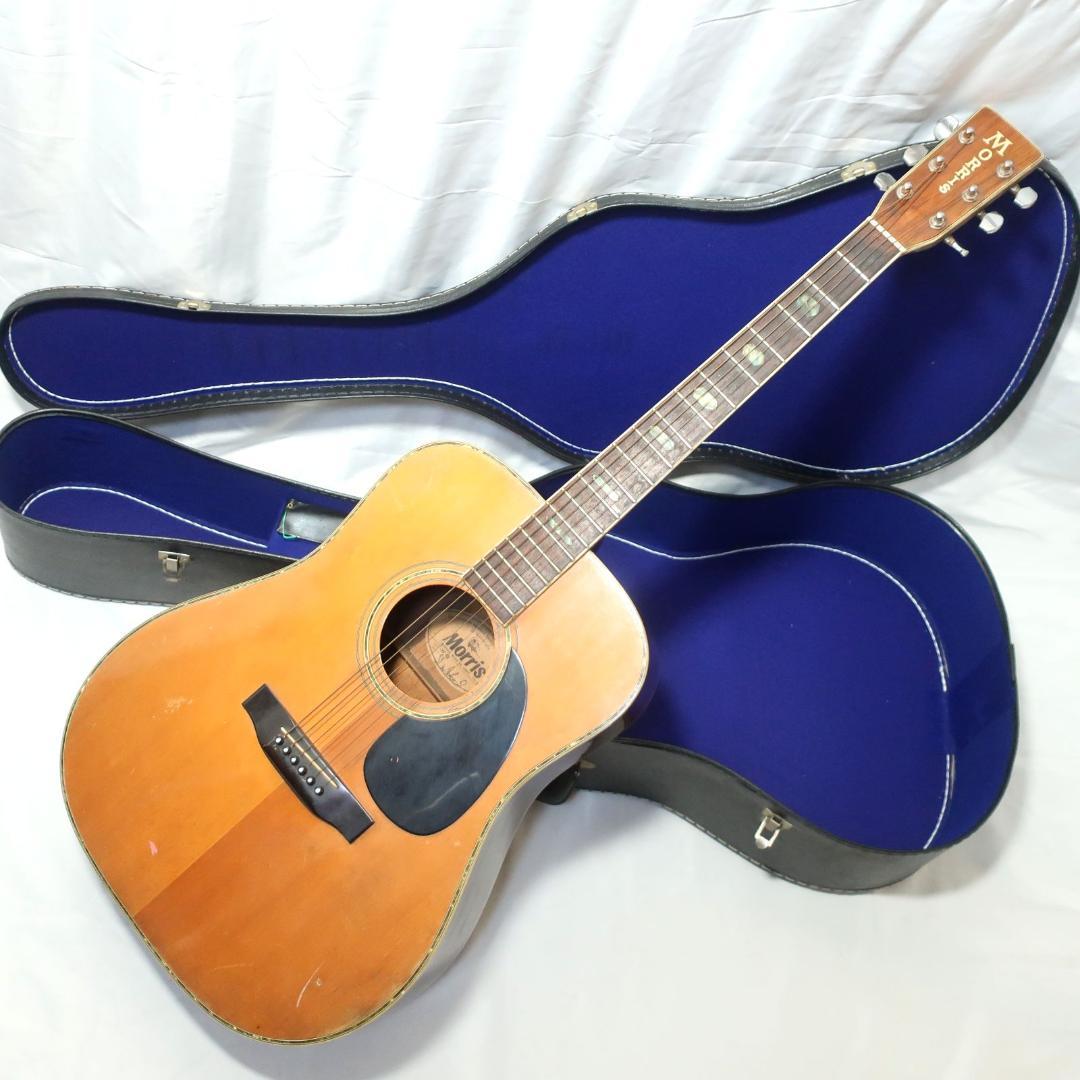 Morris W-40 ハードケース付 縦ロゴ 装飾インレイ 3ピースバック