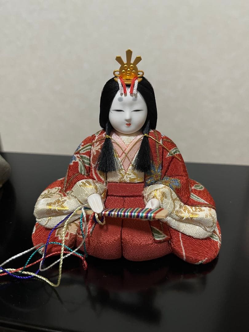 雛人形　ケース付き　木村一秀作　木目込雛人形 5体セット