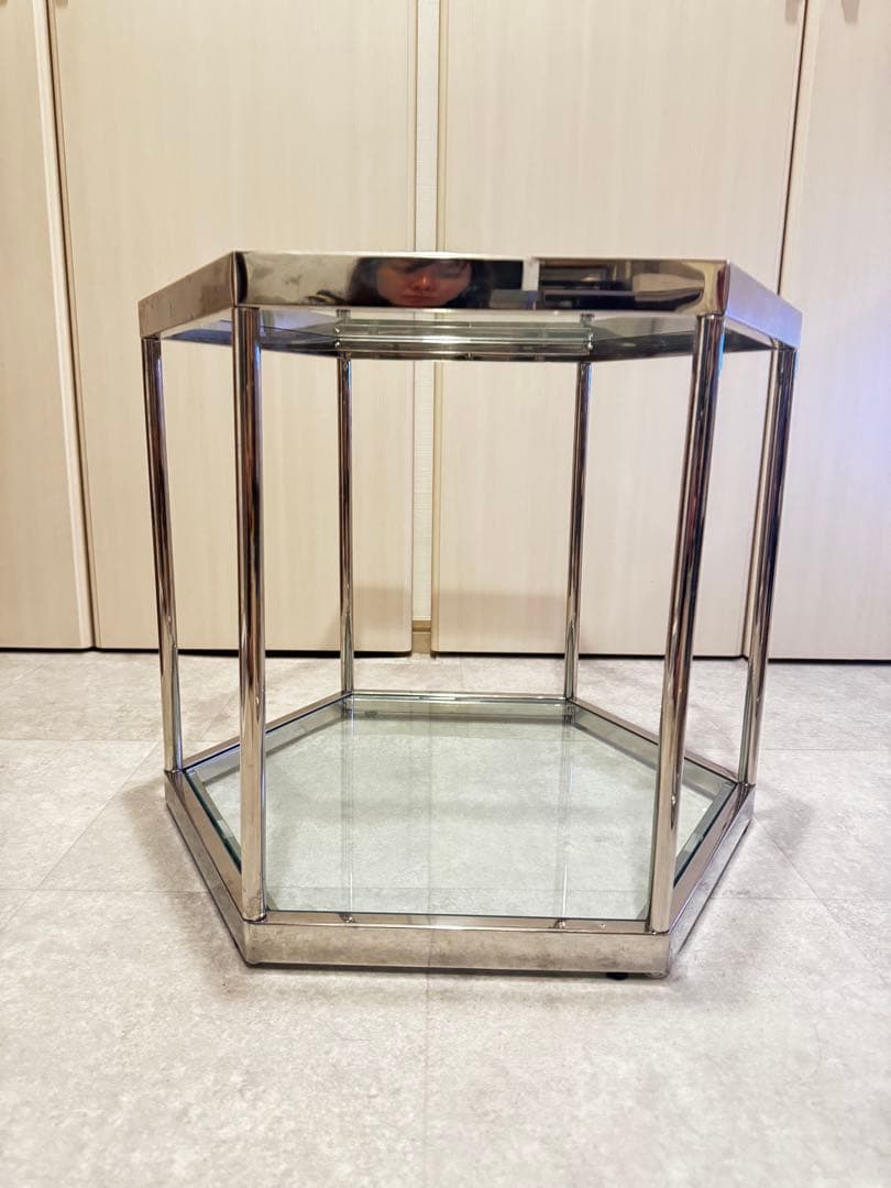 KARE コーム シルバー 55cm サイドテーブル