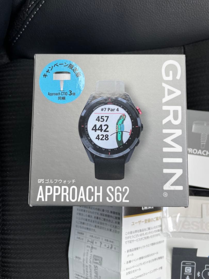 良品　Garmin Approach S62 ガーミン　アプローチs62