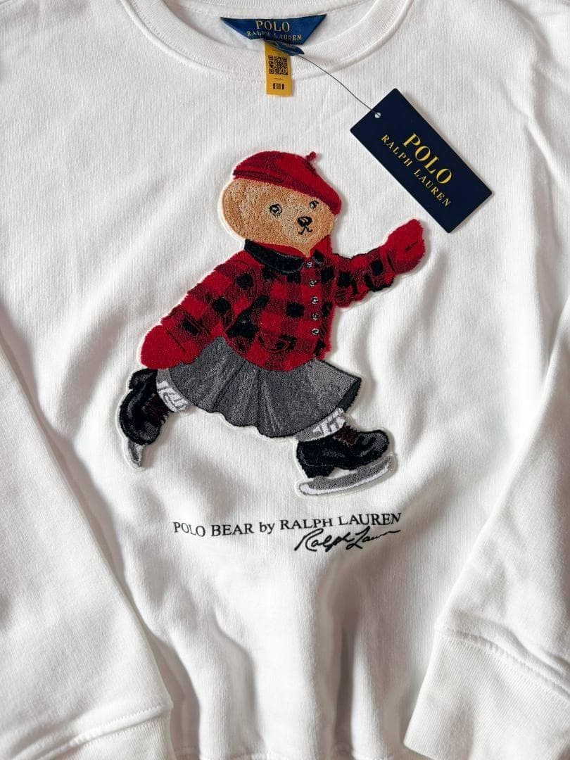 日本未入荷2025最新作新品ラルフローレンポロベアトレーナーガールズXL160