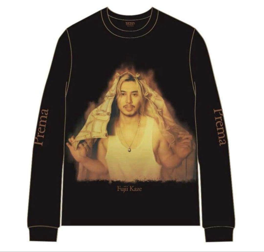 藤井風 Prema longsleeve Tシャツ Mブラック