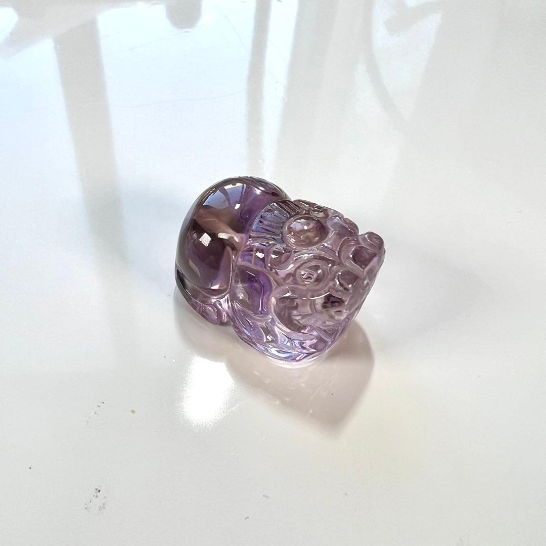 透明感あり　アメトリン　貔貅　ひきゅう　ルース　3