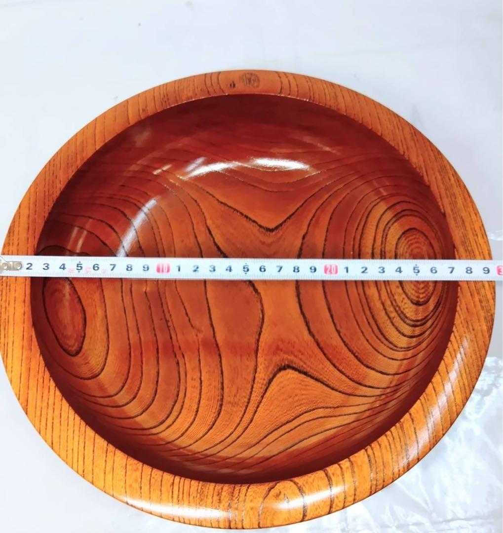 くりぬき鉢　麺捏鉢　盛り鉢　29.5cm 菓子盆　菓子皿　木製　鉢　皿