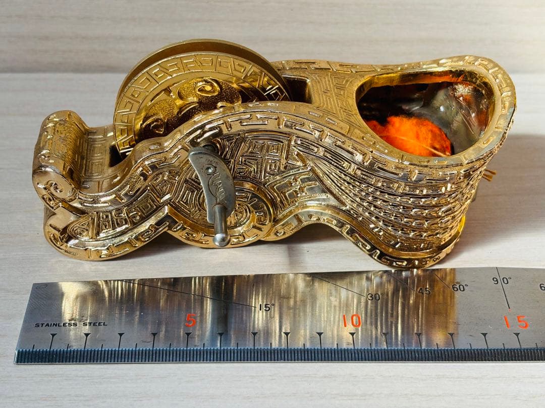 墨壺　装飾墨壺　ミニチュア　西洋墨壺　墨壷　墨坪　すみつぼ　大工道具　鉄製