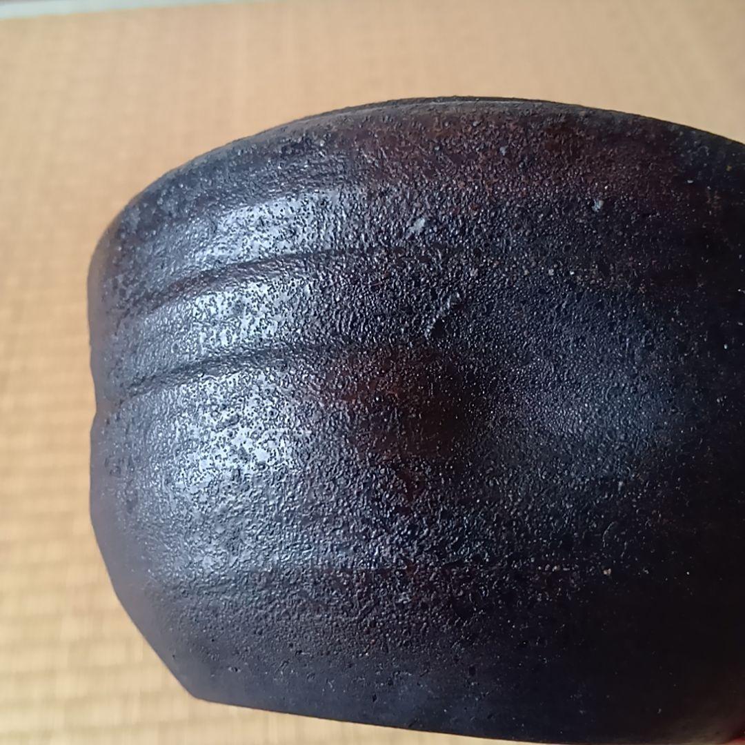 黒薩摩 丸十印 江戸末期〜明治初期 煎茶鉢／小鉢　骨董品 古美術 茶道具 工芸品