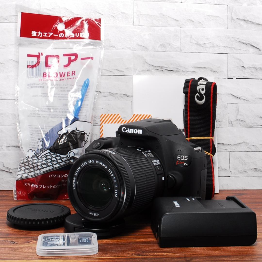 ✨Wi-Fi搭載機 新品級美品✨Canon Kiss X90レンズセット
