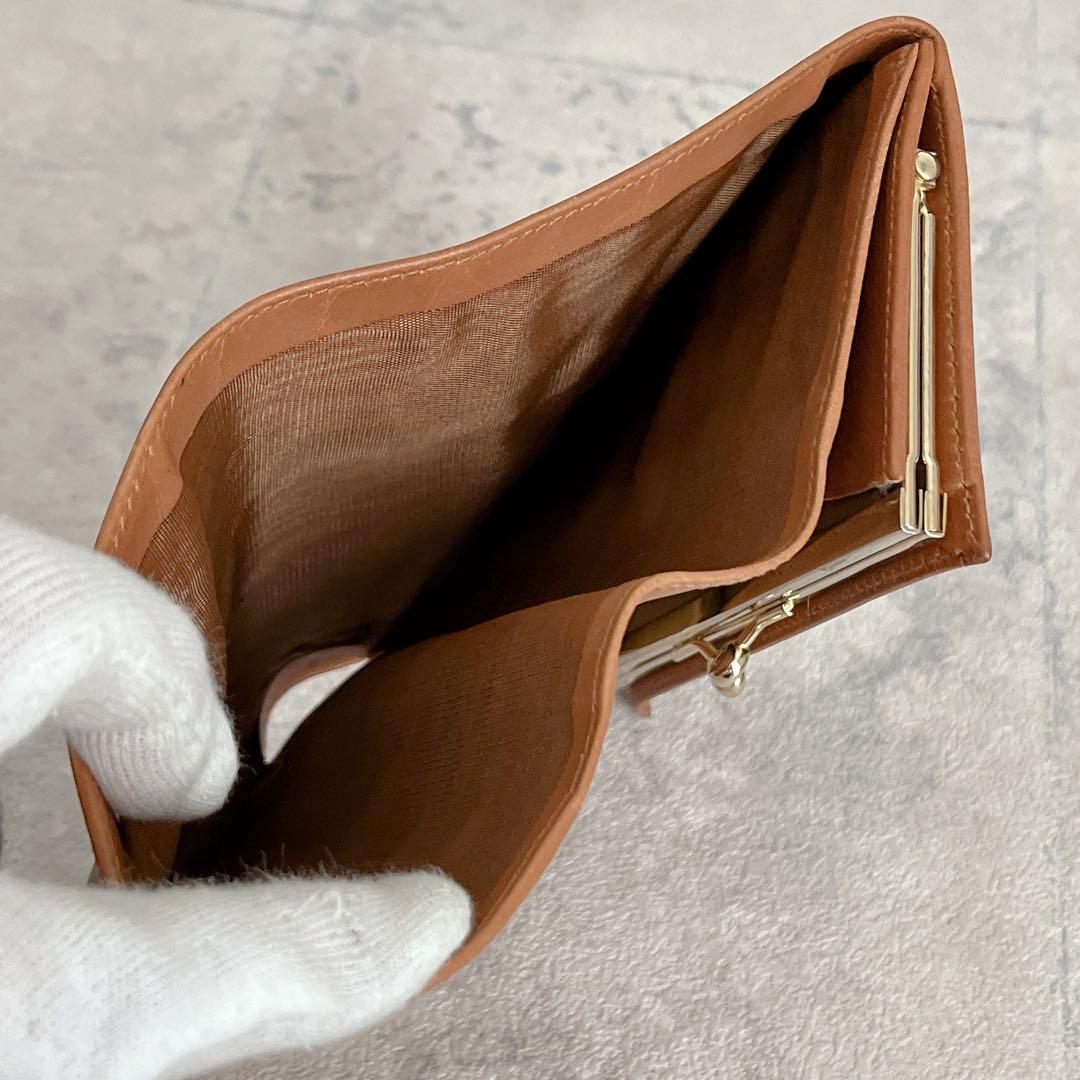 未使用級✨セリーヌ マカダム がま口 トリオンフ 二つ折り財布 pvc レザー