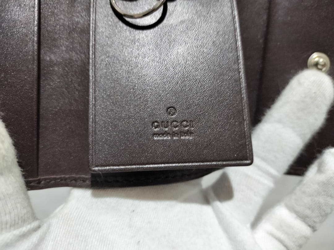 GUCCI GGキャンバス キーケース・キーホルダー　箱付き