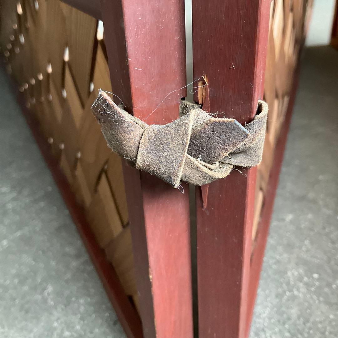 風炉先屏風　利休　茶道具 杉網代　衝立　裏千家　釜含めない