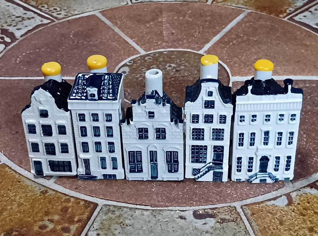 KLMオランダ航空のデルフトブルーのミニチュアハウス No.6