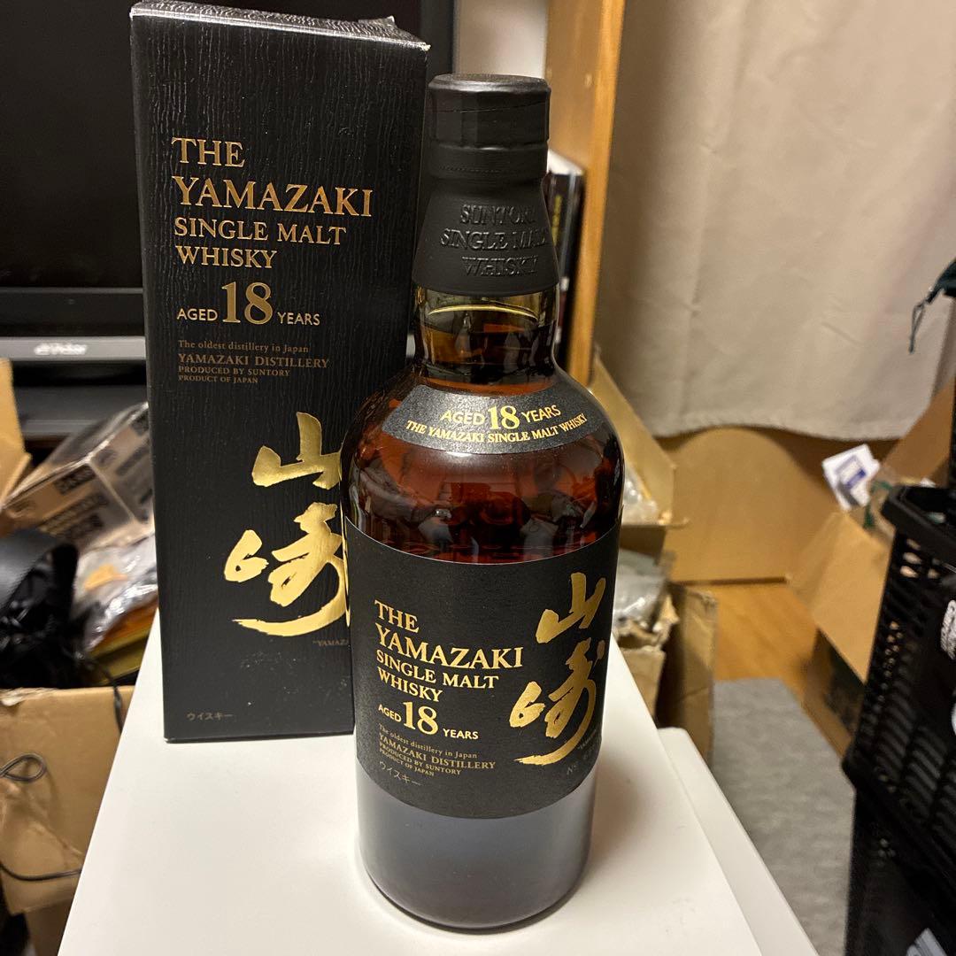 山崎 18年 シングルモルトウイスキー 箱入り