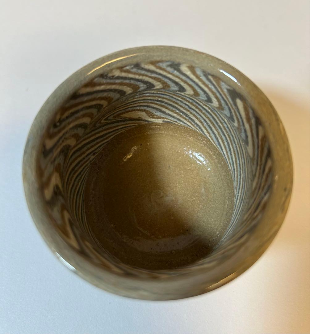 練込ぐい呑　親子三人揃