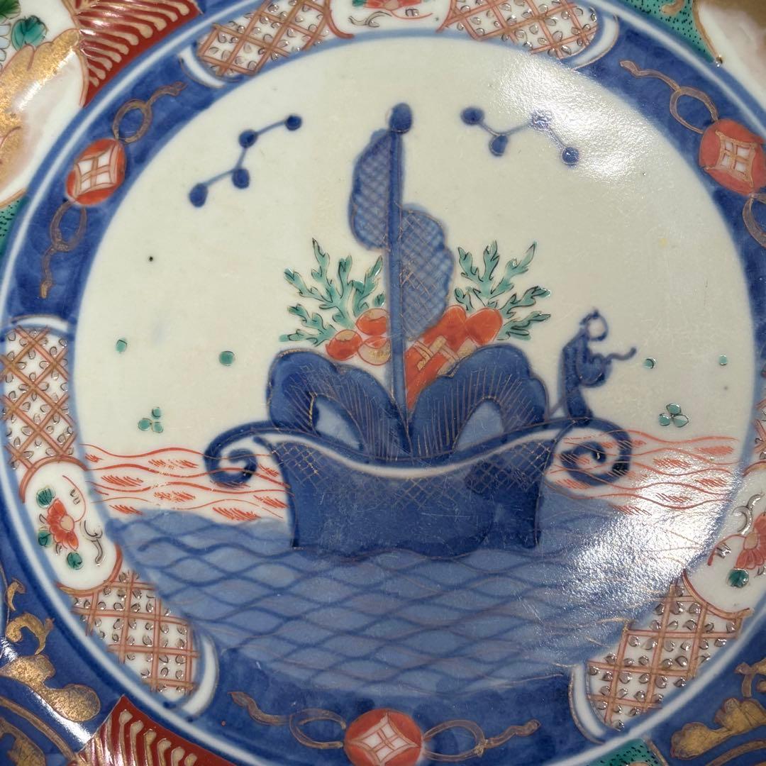 江戸時代　古伊万里　赤絵大鉢