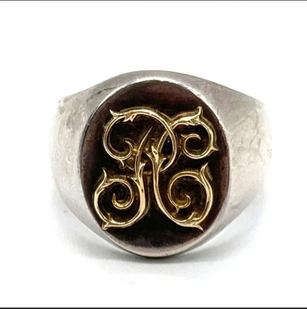 PEANUTS&CO. Signet リング 925 K18 size21号