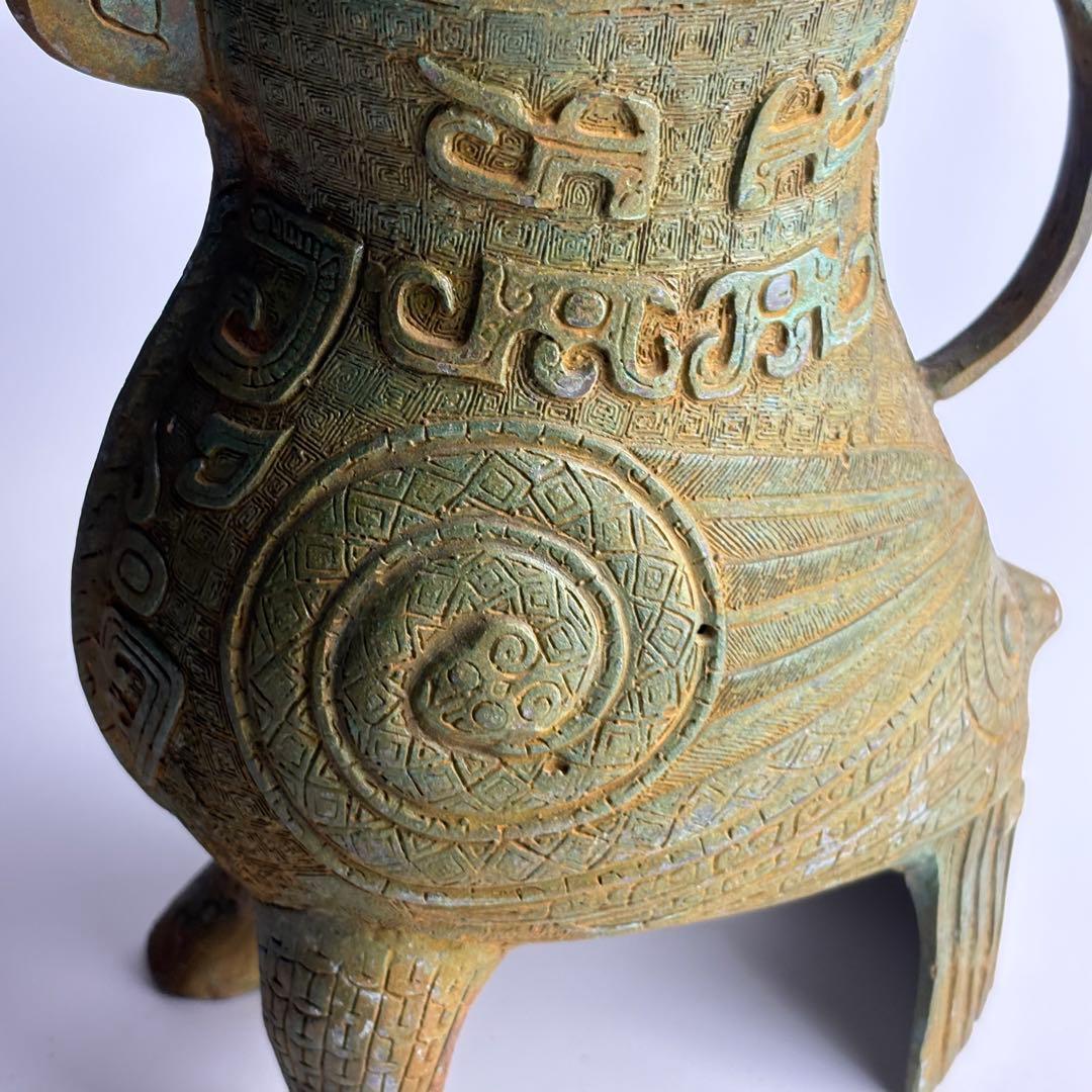 青銅器 青銅 置物 細工 銅器