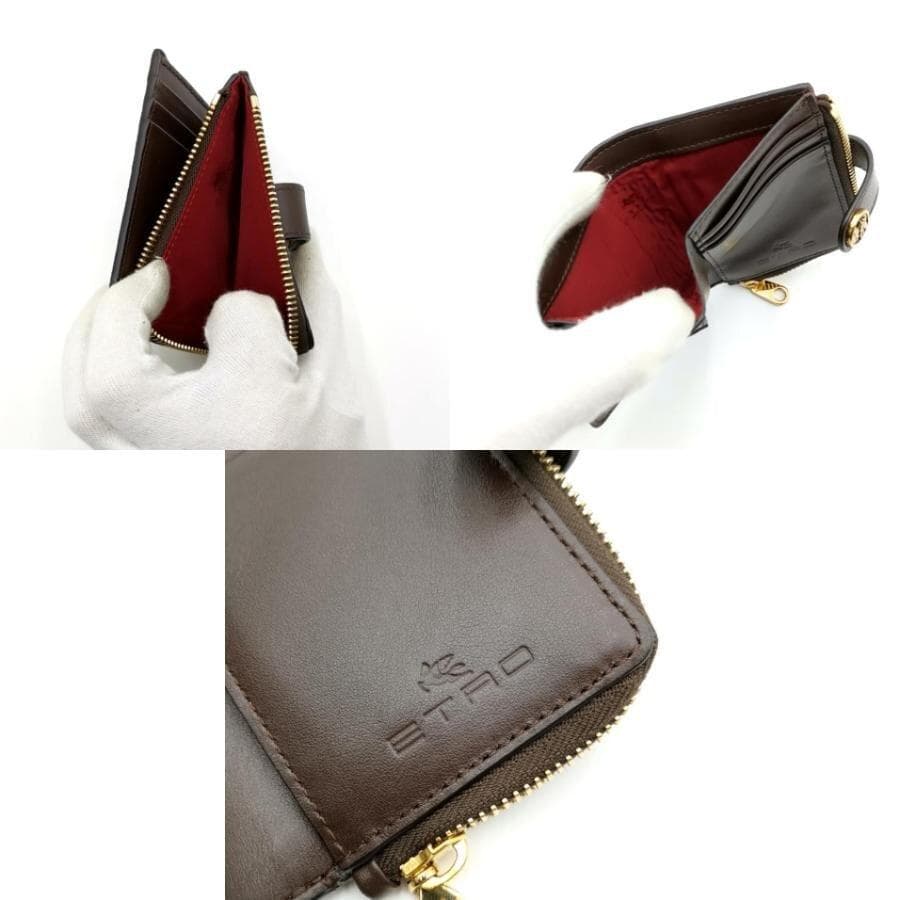 超美品 エトロ ETRO 財布 二つ折り ペーズリー柄 11-25112222