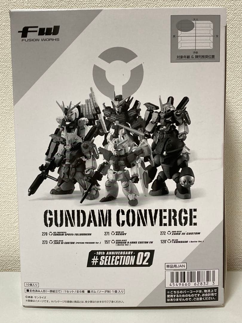 【新品 未開封】ガンダムコンバージ 10周年 セレクション 02 10個入
