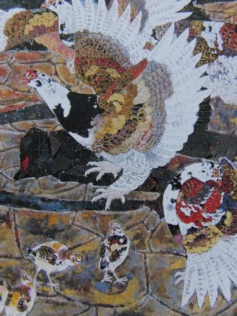 齋籐清策、【残雪の詩】、希少な額装用画集より、美品、新品額装付