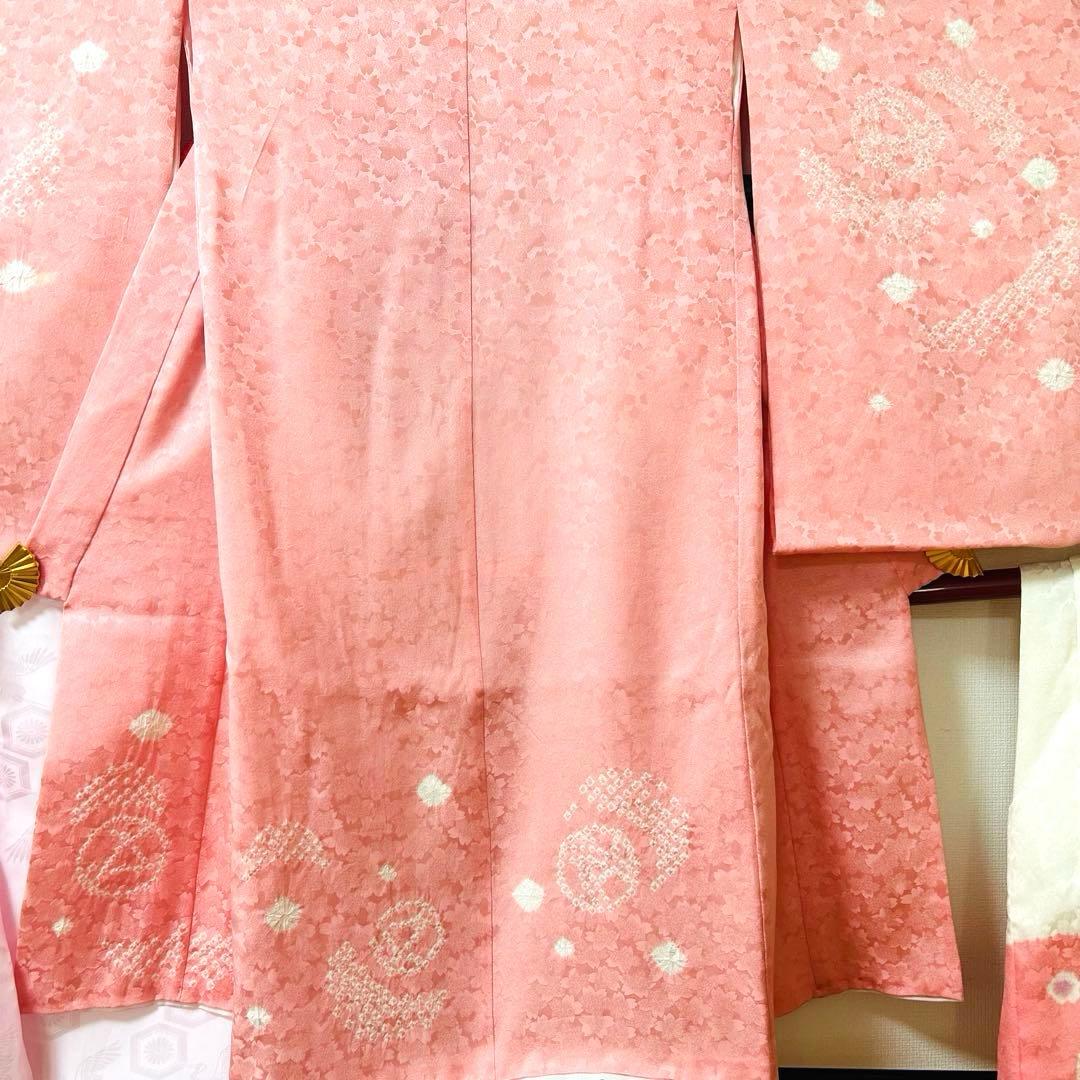 teteNo.119 七五三　3歳 正絹被布フルセット　本絞り