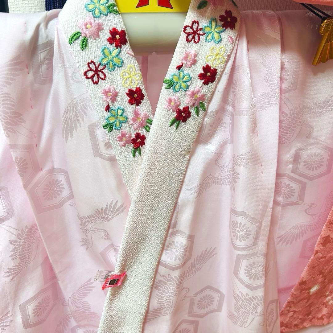 teteNo.119 七五三　3歳 正絹被布フルセット　本絞り