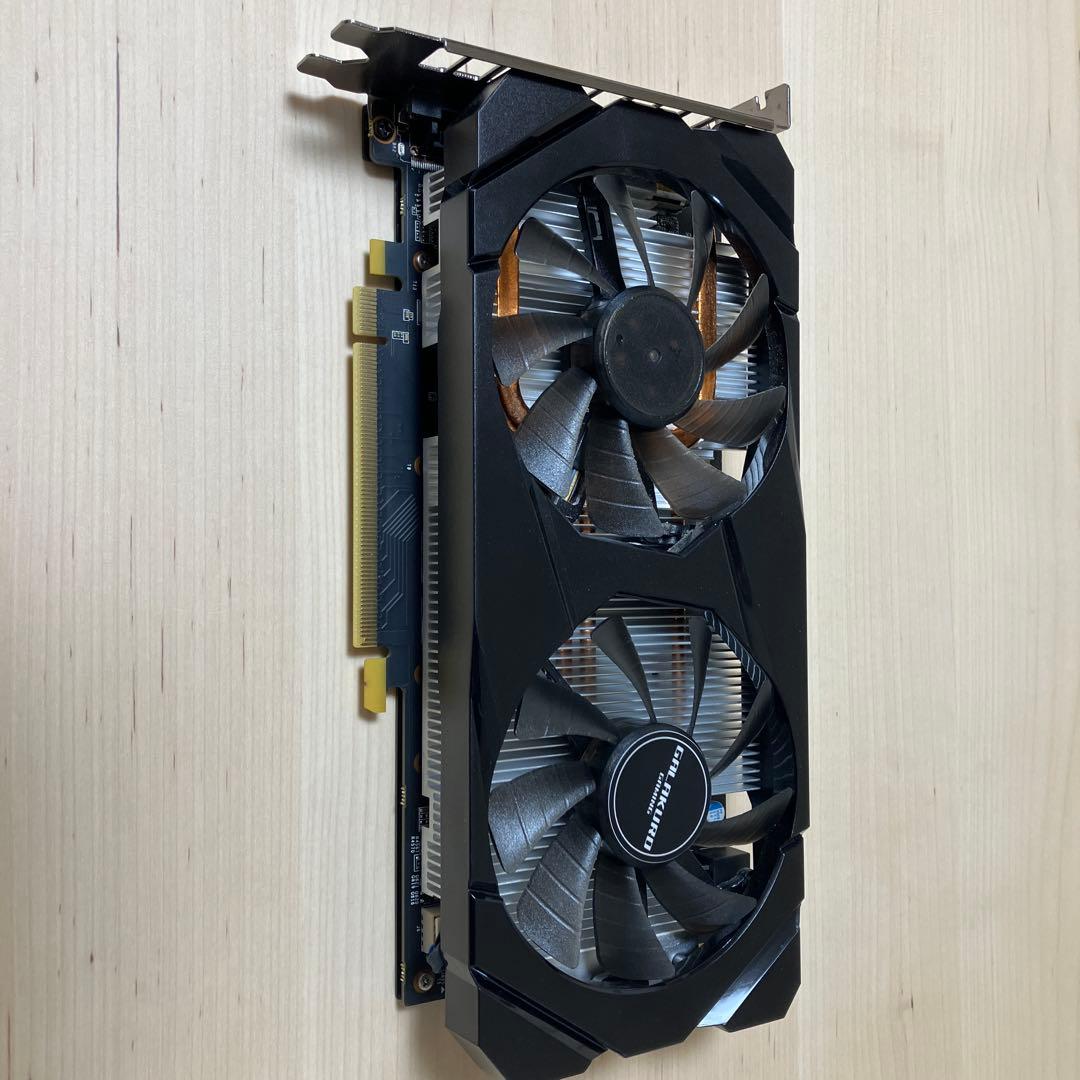 NVIDIA GTX1660 GALAKURO デュアルファングラフィックボード