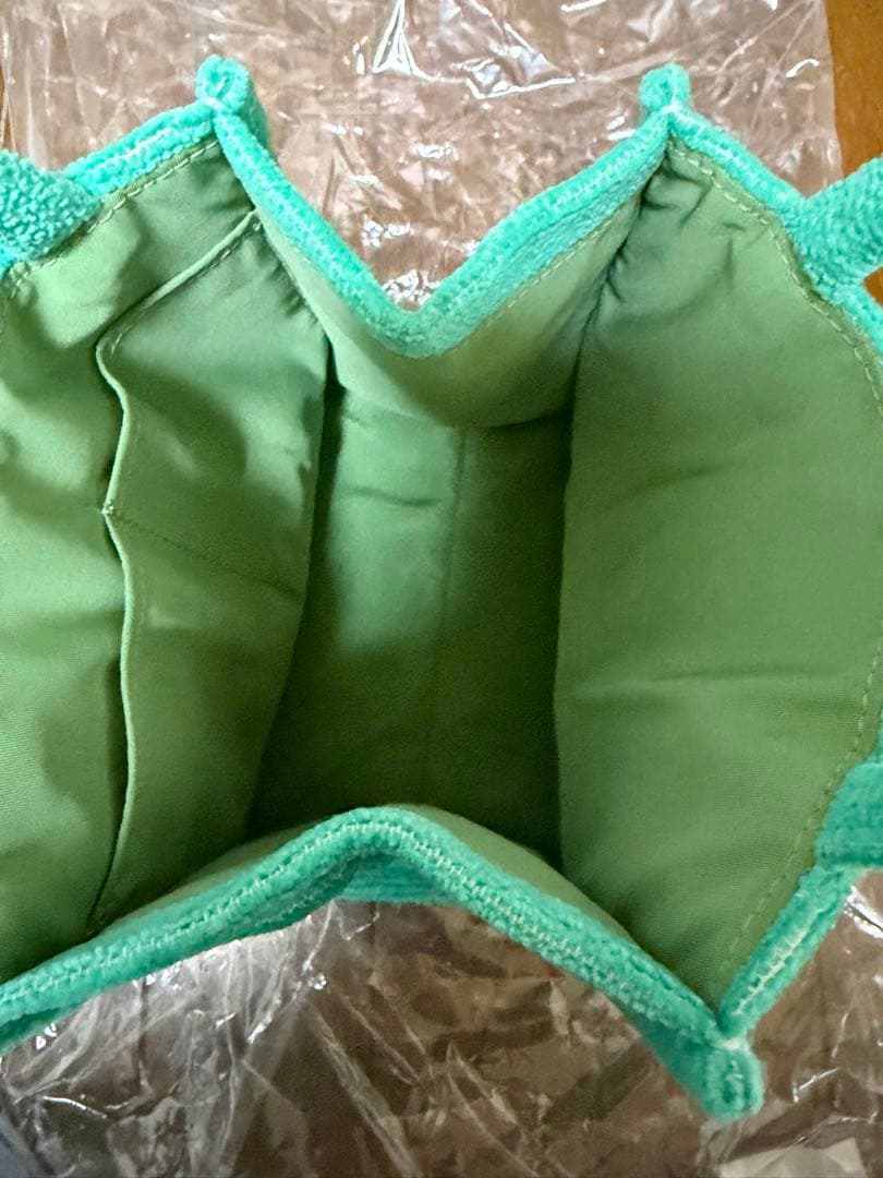 FEILER猫と犬の刺繍ハンドバッグ ミントグリーン