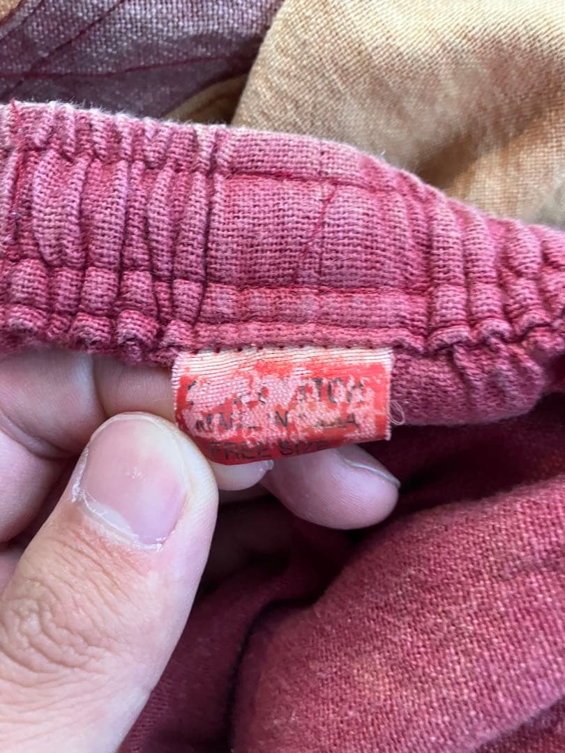 NEPAL製 レイバーデザイン サルエルコットンパンツ