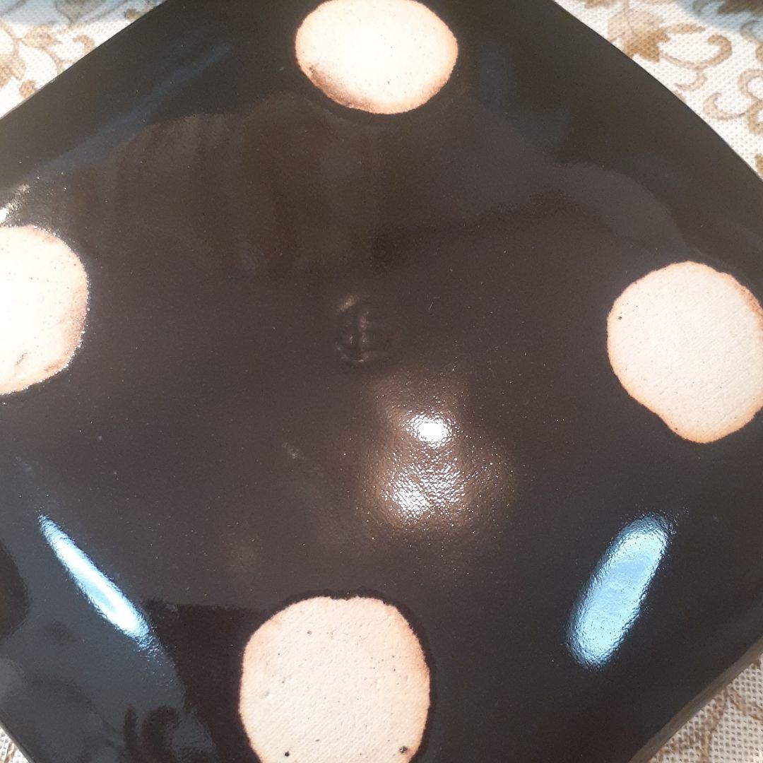 希少❤️加藤  仁   作  油滴天目釉銘々皿‼️