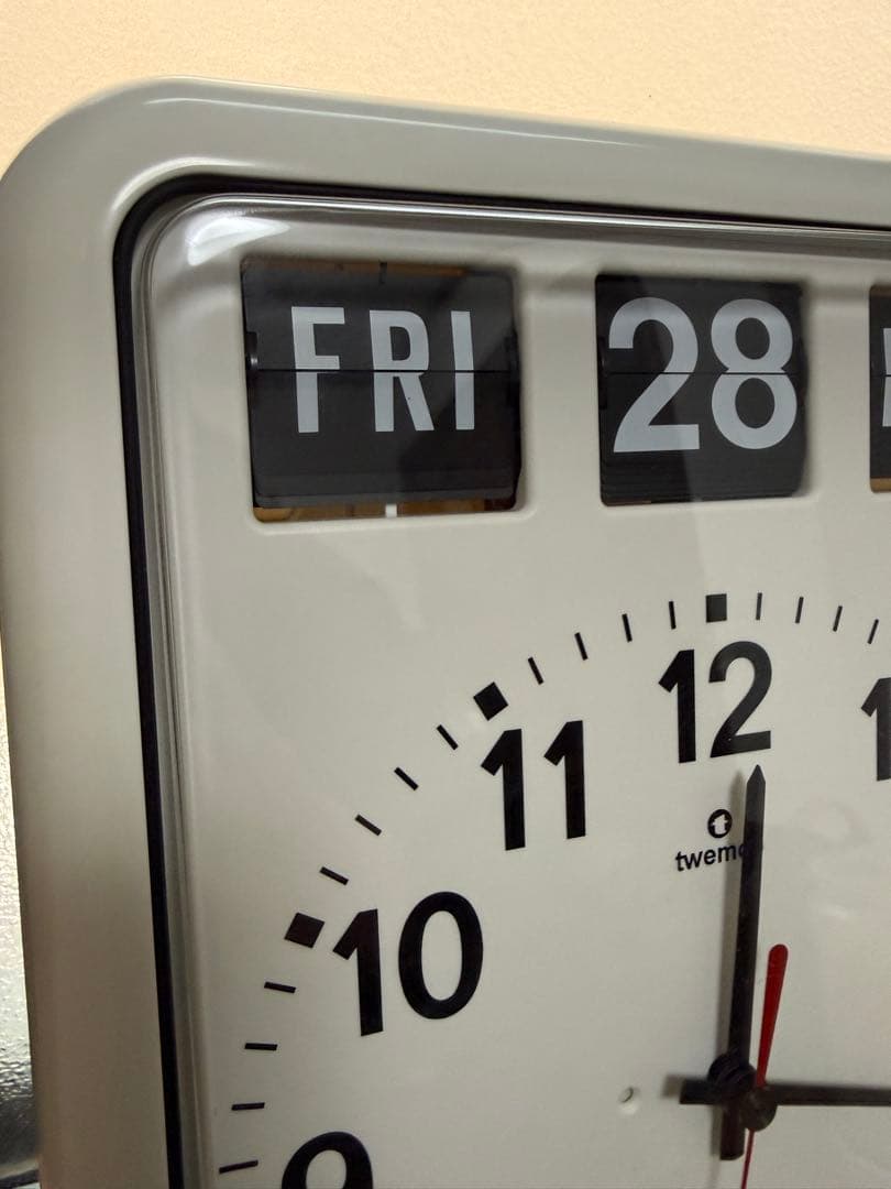 twemco 電波掛時計 ホワイト RC-12A