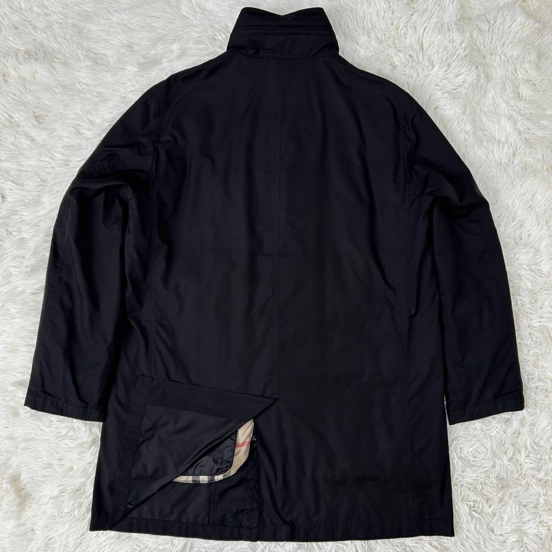 【極美品/L】バーバリーロンドン ダウンコート アウター ダウンライナー付 比翼