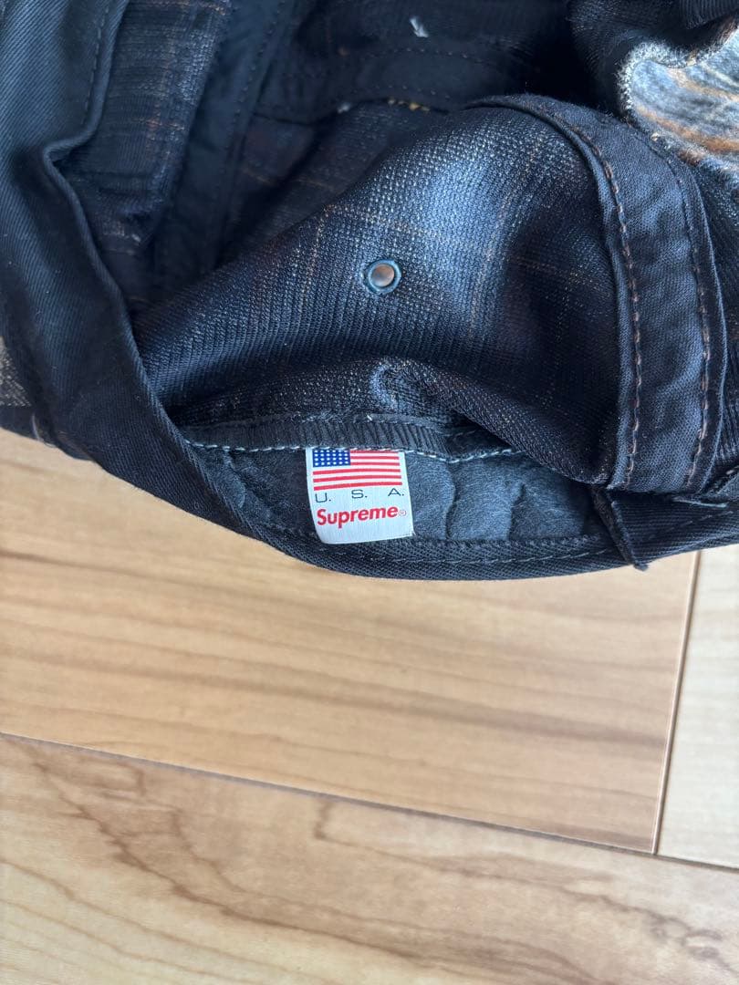 元すき家店員　Supreme Camp Cap チェック　シュプリーム