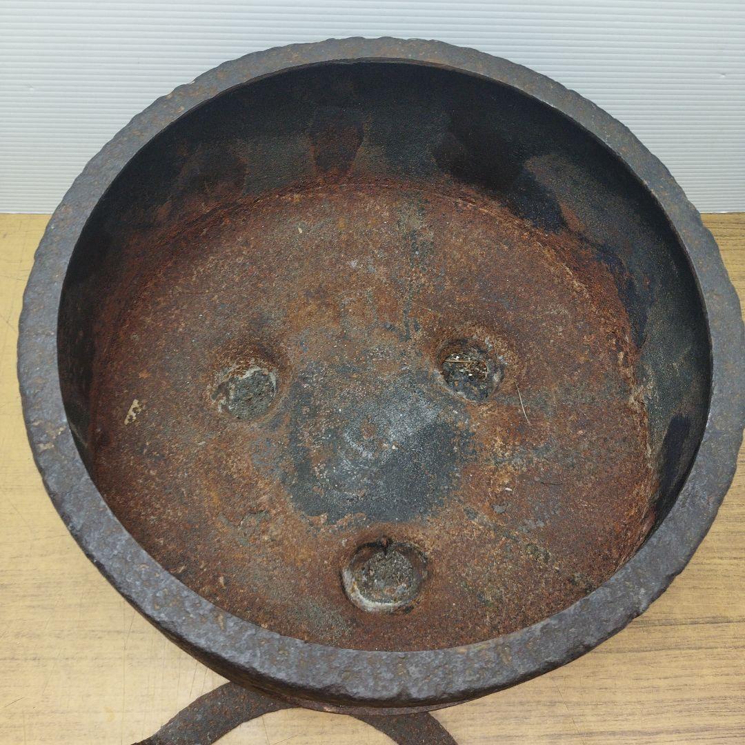 茶道具 風炉 風炉釜 鉄器 三つ足 火鉢 工芸品 風呂釜