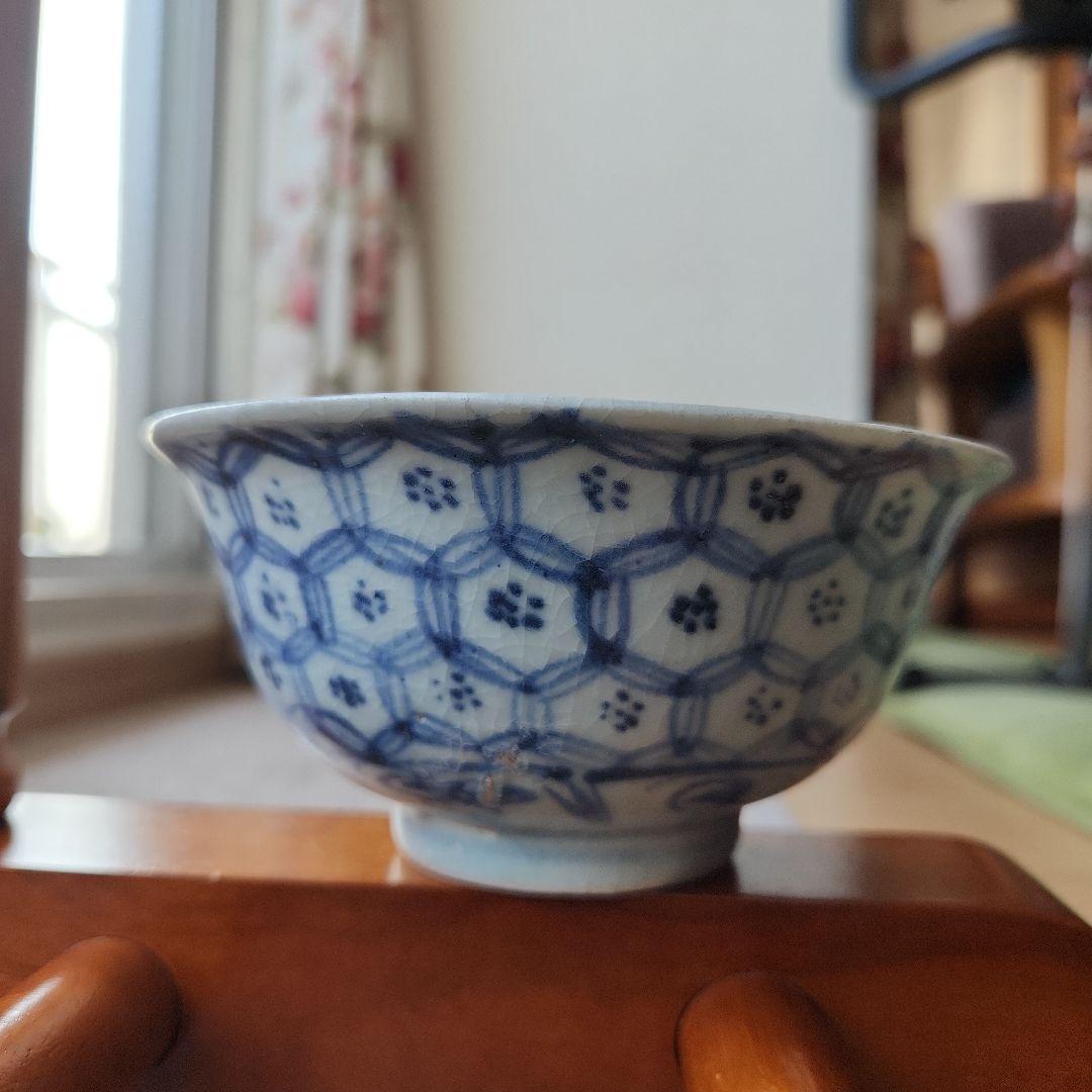 中国明朝中期頃の染付け碗