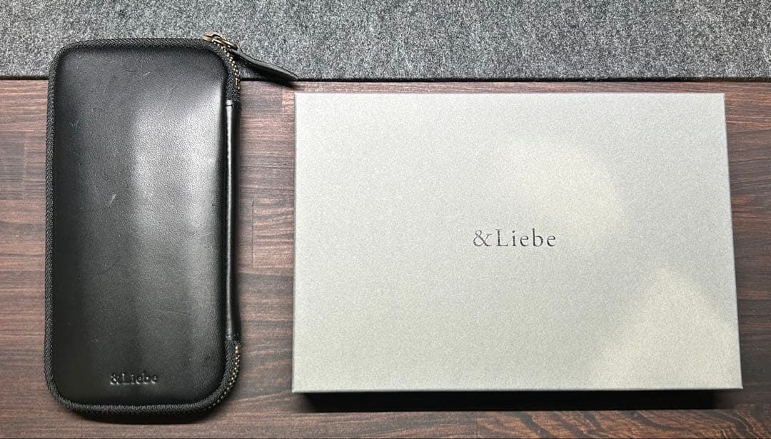 &Liebe 文具にこだわる人の ジップペンケース　スムースブラック