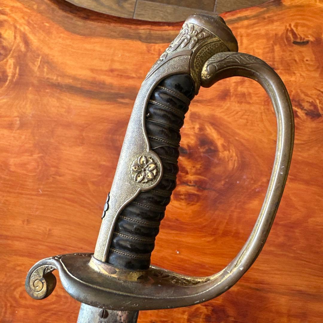 大日本帝国　儀礼刀 当時物旧日本軍 陸軍 指揮刀 装飾的な直刃の刀