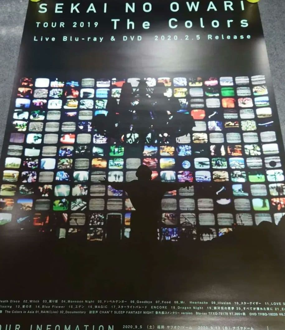 【非売品・激レア】SEKAI NO OWARI「The Color」告知ポスター