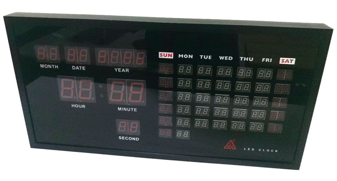 【廃盤品】JDL LED CLOCK デジタル掛け時計 / カレンダー 温度計