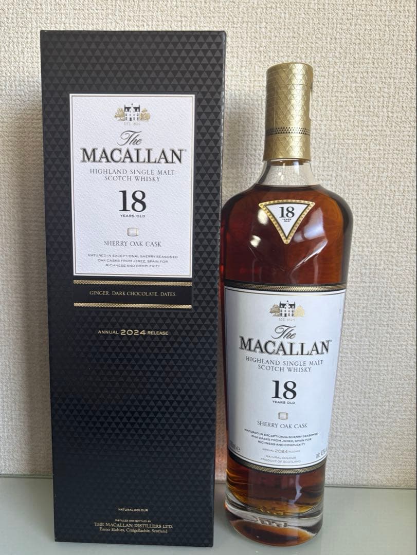 ウイスキー The Macallan 18 Year Old Sherry Oak
