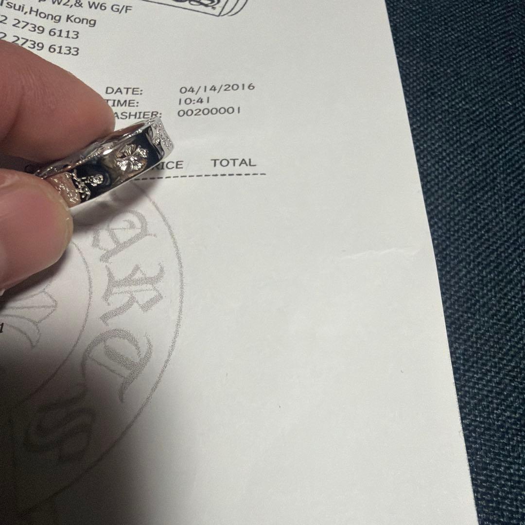 クロムハーツ　スペーサーリング　6mm インボイスコピー　17号