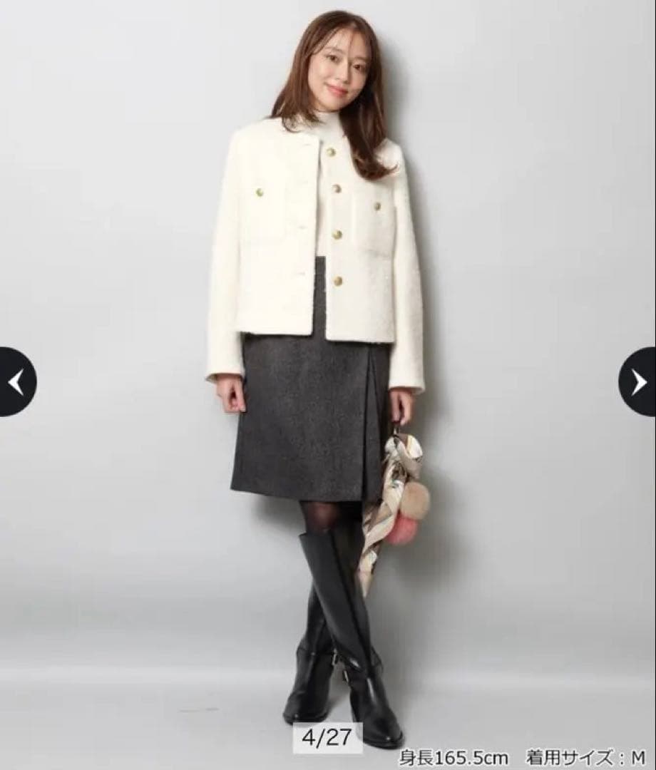 JUSGLITTYサイドプリーツミニスカート 黒　S