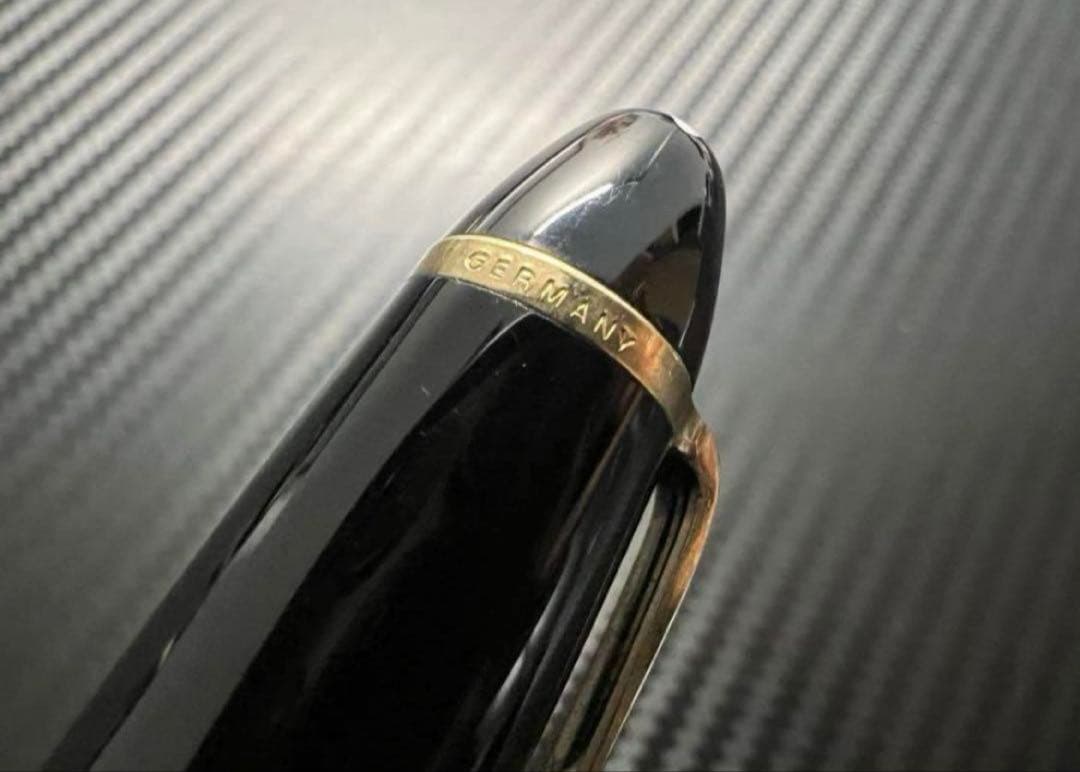 未使用に近い モンブラン 146 14C 全金 万年筆 M 中字 ブラック