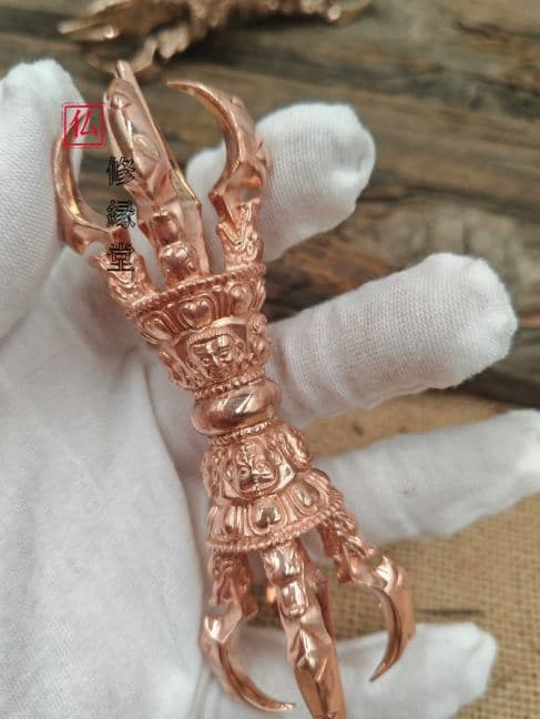 【修縁堂】青銅 中実鋳造 金剛杵 密教法具 真言宗 法器