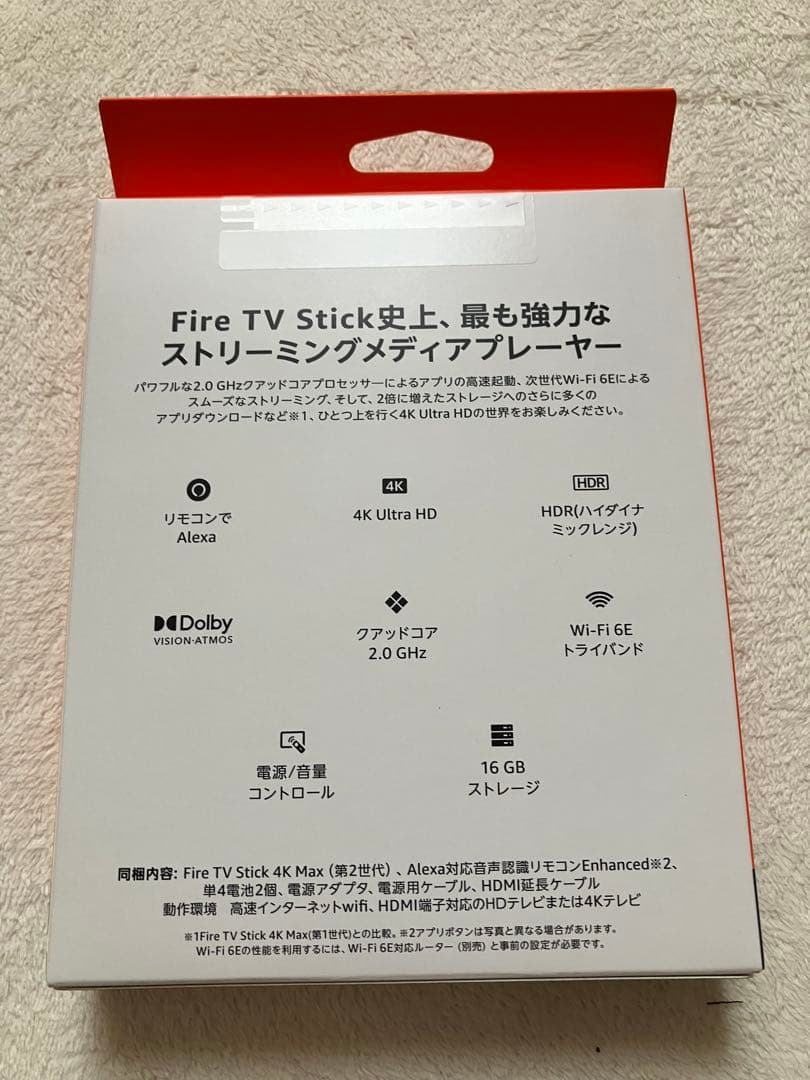テレビ Fire TV Stick 4K Max 16GB Wi-Fi 6