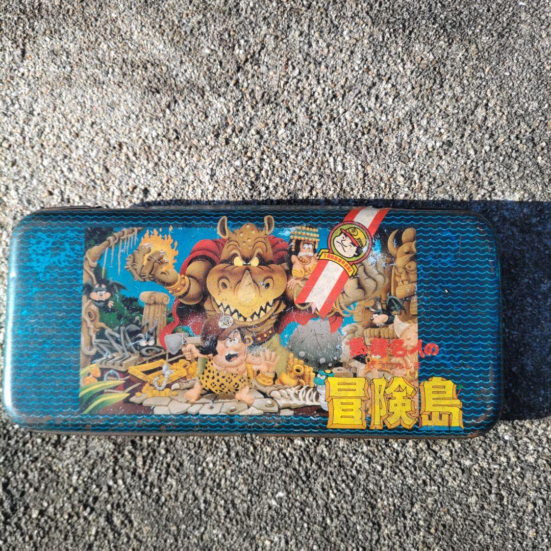 高橋名人の冒険島　筆箱　カンカン　レトロ　レア