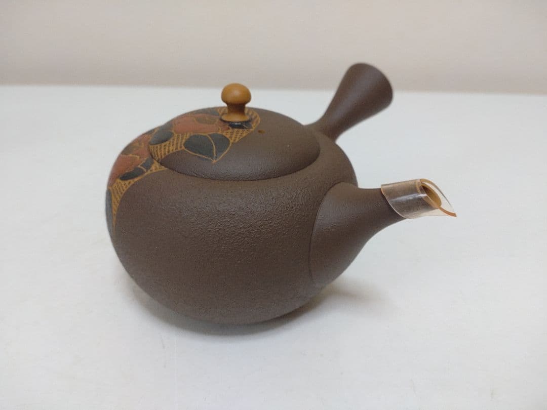 常滑焼 甚秋造 茶器揃 急須 煎茶碗五客 共箱